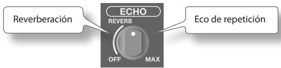 ROLAND BA-55 - Aplicación del efecto eco al sonido del micrófono - 2
