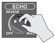 ROLAND BA-55 - Applicazione di un effetto eco al suono del microfono - 1