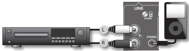 ROLAND BA-55 - Utilizzo di unlettore audio - 1
