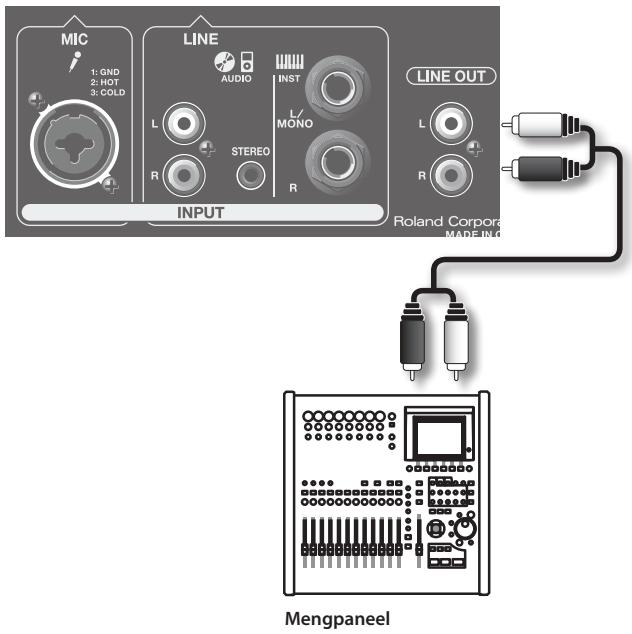 ROLAND BA-55 - Geluid afspelen via een andersystemeem - 1
