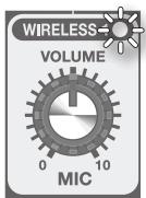 ROLAND BA-55 - Abbinamento al canale WIRELESS 1 - 4