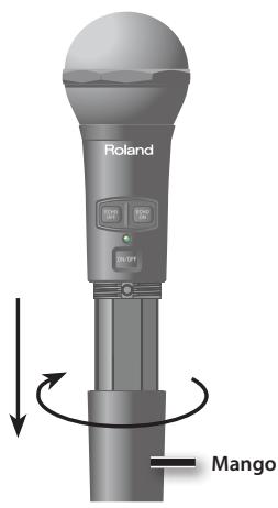 ROLAND BA-55 - Colocacion de las pilas - 1