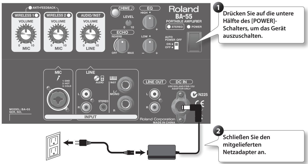 ROLAND BA-55 - Anschließlich des Netzadapters - 1