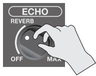 ROLAND BA-55 - Echo toepassen op het microfoongeluid - 1