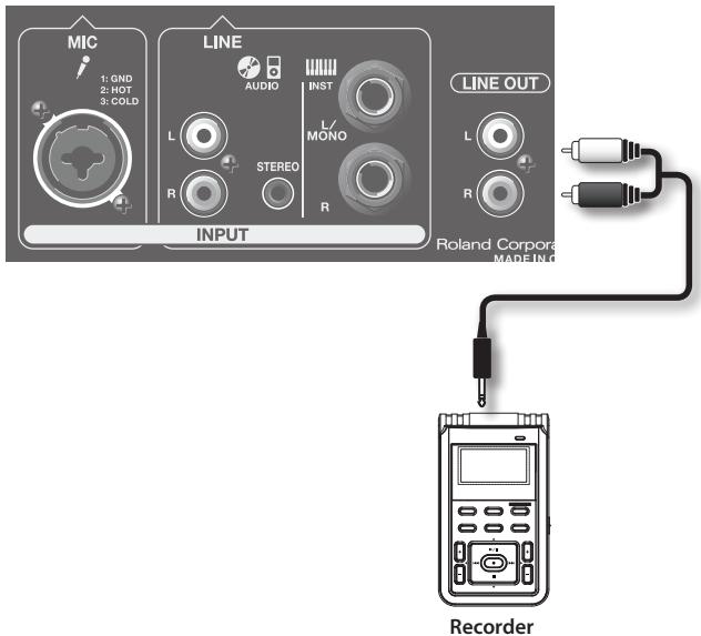 ROLAND BA-55 - Playing Sound Through Another System - 2