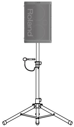 ROLAND BA-55 - Mounting the BA-55 on the Dedicated Stand - 1