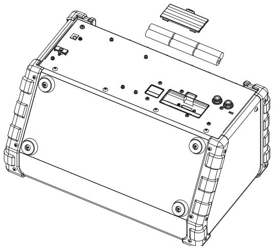 ROLAND CUBE-ST - Observação sobre as pilhas - 1