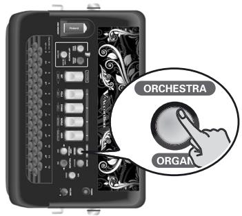 ROLAND FR-18 D RD - Appuyez une fois sur le bouton [ORCHESTRA/ORGAN] - 1