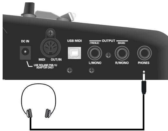 ROLAND FR-18 D RD - Utiliser un casque - 1