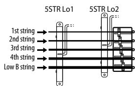 5STR Lo1 1st string → 2nd string → 3rd string → 4th string → Low B string → 5STR Lo2 ← : : : : : : : : : : : : : : : : : : : : : : : : : : : : : : : : : : : : : : : : : : : : : : : : : : : : : : : : : : : : : : : : : : : : : : : : : : : : : : : : : : : : : : : : : : : : : : : : : : : :