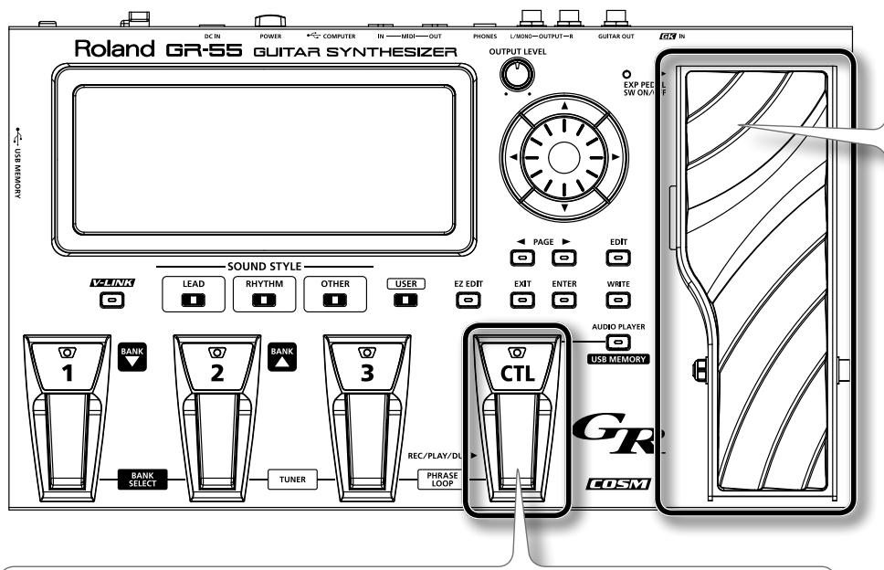 Roland GR-55 GUITAR SYNTHESIZER DC IN POWER COMPUTER IN—MIDI—OUT PHONES L/MONO—OUTPUT—R GUITAR OUT OUTPUT LEVEL EXP PED SW ON/ VLINK LEAD RHYTHM OTHER USER EZ EDIT EXIT ENTER WRITE SOUND STYLE 1 BANK 2 BANK 3 BANK SELECT TUNER REC/PLAY/DL PHRASE LOOP AUDIO PLAYER USB MEMORY GR COSM