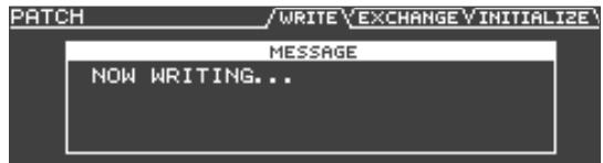 PATCH /WRITE \EXCHANGE\INITIALIZE\ MESSAGE NOW WRITING...