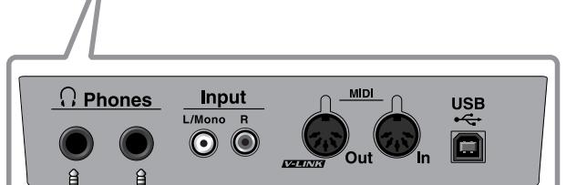 ROLAND HP302-SB - Connexion d'un casque - 2