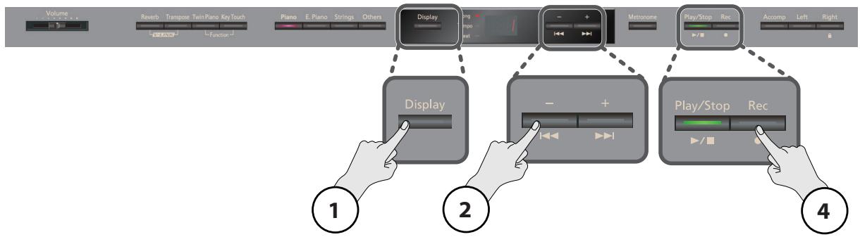 ROLAND HP302-SB - Préparatifs pour l'enregistrement - 1