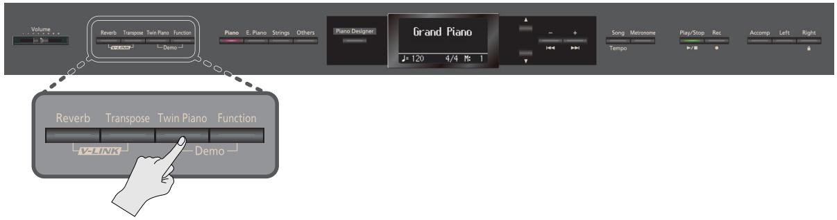 ROLAND HP307-SB - Jouer avec dessons différents à gauche et à droite du clavier (split) - 1