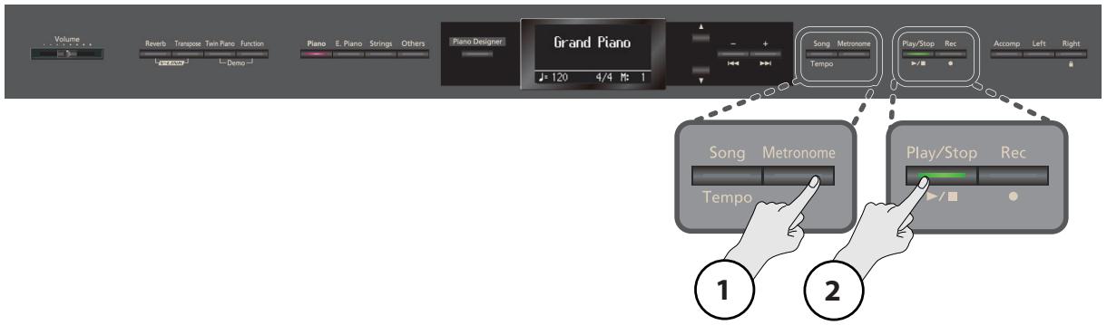 ROLAND HP307-SB - Ajouter un décompte - 1