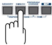 ROLAND PCR-M30 - Mode MIDI Channel (MIDI CH) - 3