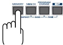 MEMORY MID/CH PROGRAM CHANGE NAPSHOT BANK PANEL