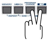 ROLAND PCR-M30 - Envoi d'un signal de réinitialisation (que faire en cas de "blocage" de signaux MIDI) - 2