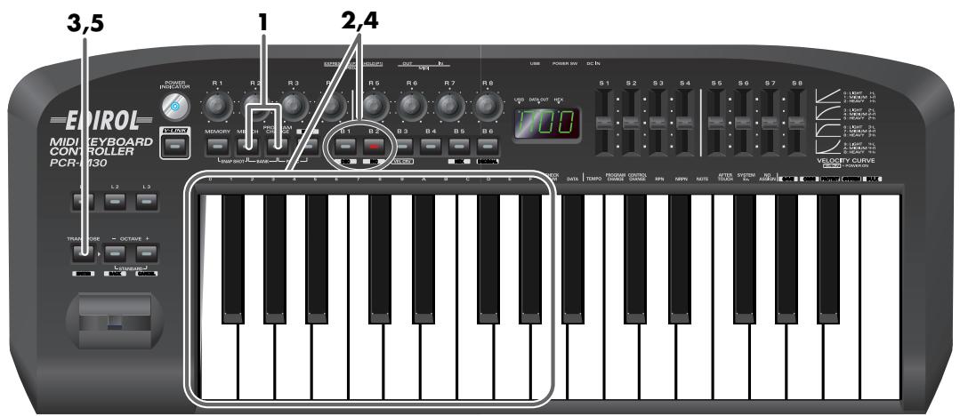 ROLAND PCR-M50 - Mode Banque (BANK) - 1