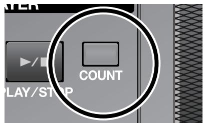 ROLAND RK-100 - Appuyez sur le bouton [COUNT] pour l'allumer. - 1