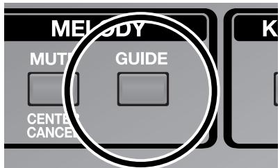 ROLAND RK-100 - Appuyez sur le bouton MELODY [GUIDE] pour l'allumer. - 1