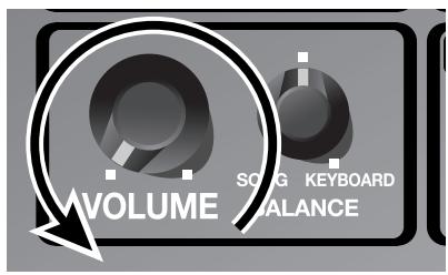 ROLAND RK-100 - Mise sous tension - 1