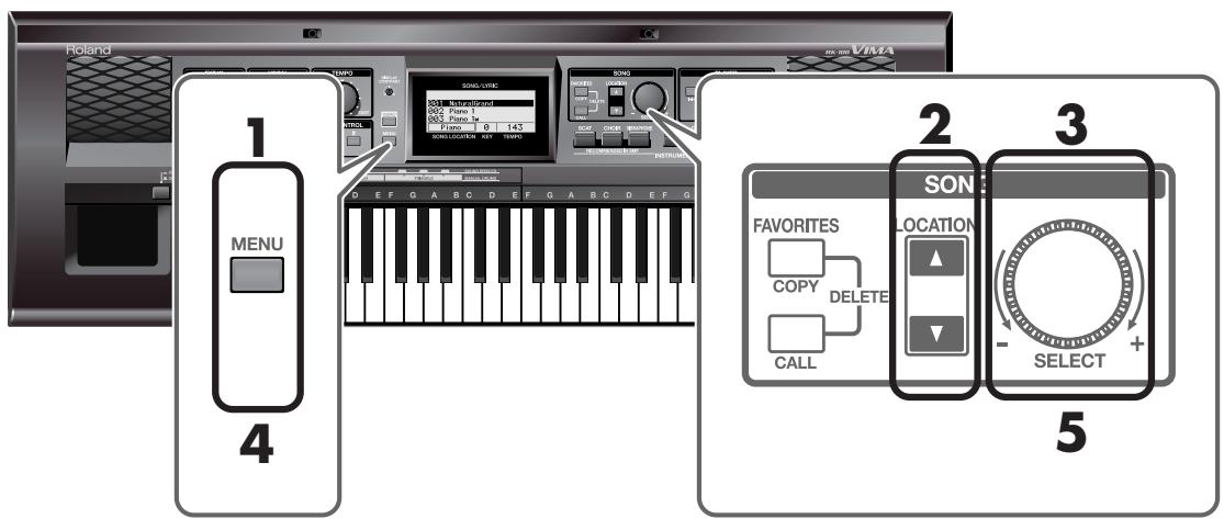 ROLAND RK-100 - Sélectionner des sons - 1