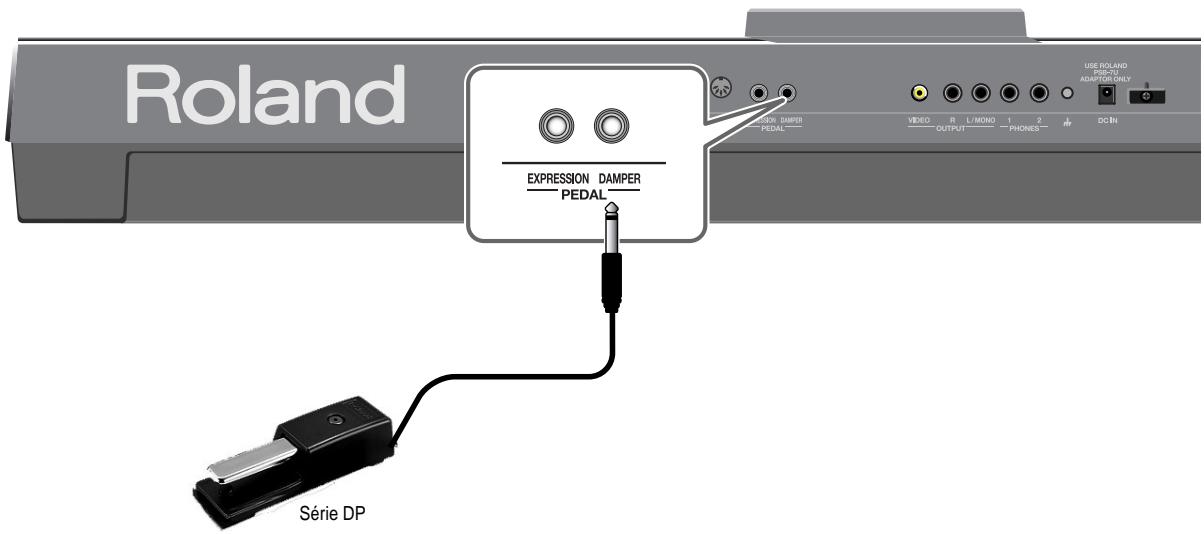 ROLAND RK-100 - Utiliser une pédale de maintien - 1
