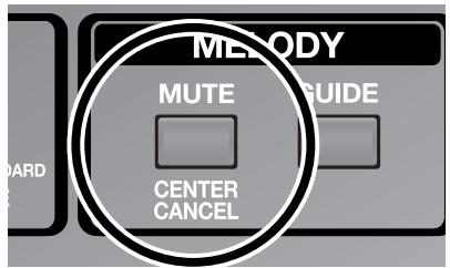 ROLAND RK-100 - Appuyez sur le bouton [mute/center CANCEL] pour l'allumer. - 1