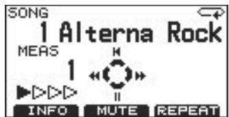 SONG 1 Alterna Rock MEAS 1 INFO MUTE REPEAT