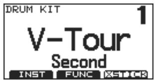 DRUM KIT 1 V-Tour Second INST FUNC INST-003