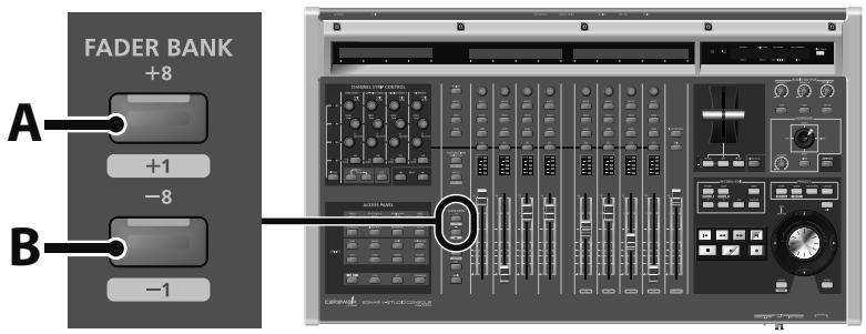 ROLAND VS-700-CS - Boutons FADER BANK - 1