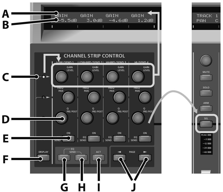 ROLAND VS-700-CS - Sélectionner une tranche - 1