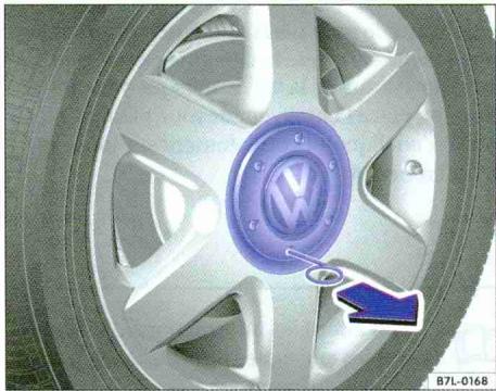 VOLKSWAGEN GOLF VI - Enjoliveur central - 1