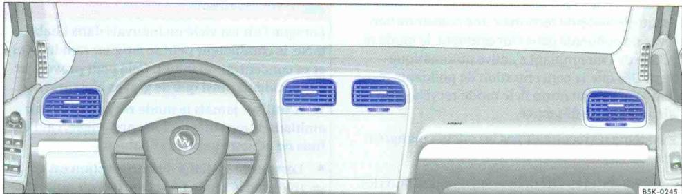 VOLKSWAGEN GOLF VI - Diffuseurs d'air - 1