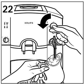 KRUPS 889 - Préparation de la mousse de lait pour cappuccino - 1
