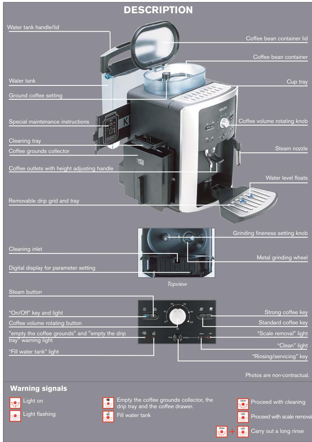 KRUPS EA8000 - accessories (sold separately) - 6