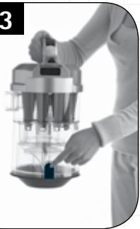 HOOVER CYCLONIC BAGLESS CANISTER - How to Clean - 3
