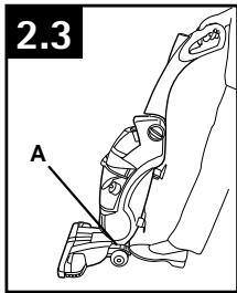 HOOVER HARD FLOOR CLEANER FH40010 - HANDLE RELEASE PEDAL - 1