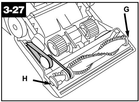 HOOVER SELF PROPELLED WINDTUNNEL BAGLESS - Positioning belt on brush roll - 1