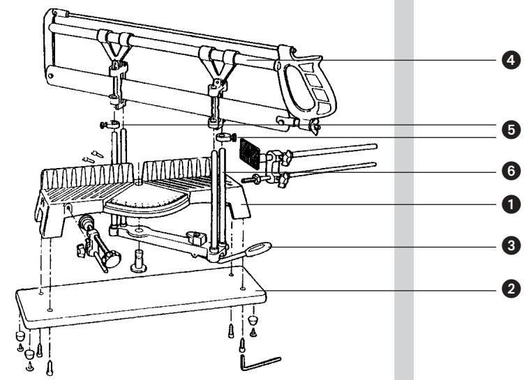 KOMPERNASS 600 SCIE A ONGLET DE PRECISION - F Scie à onglet de précision F - 1
