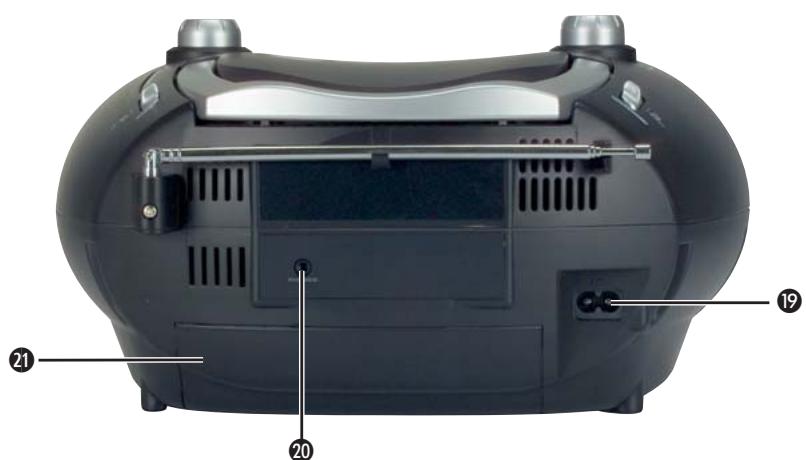 KOMPERNASS EBENCH KH 2328 LECTEUR DE CD AVEC RADIO - 3