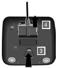 GIGASET AS320A - Raccordement du chargeur (s'il est fourni) - 2
