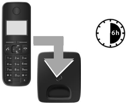 GIGASET AS320A - Premier cycle de charge et décharge de la batterie - 1
