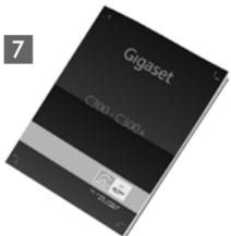GIGASET C300, C300A, C300H - Vérification du content de l'emballage - 8