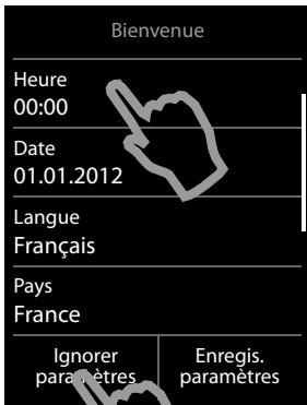 GIGASET S820A - Réglage de la langue d'affichage - 2