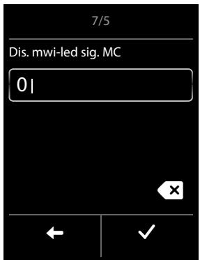 GIGASET S820A - Activation/désactivation du clignotement de la touche « messages - 1