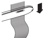 PANASONIC EHPHS9K - With the hair clamped, move the straightener straight toward the hair ends. - 1