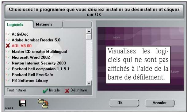PACKARD BELL I XTREME DUO 4001 - DÉINSTALLATION ET RÉINSTALLATION DE LOGICIELS - 1